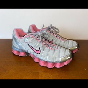 Nike Shox TL Women’s Running Shoes Silver Pink Size 8.5 2005 311380-062 NICE